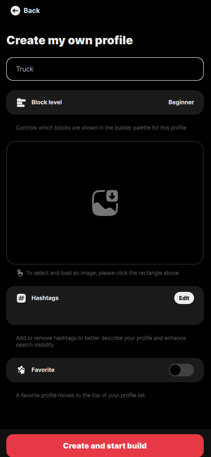 Creare un profilo personalizzato MOCPilot